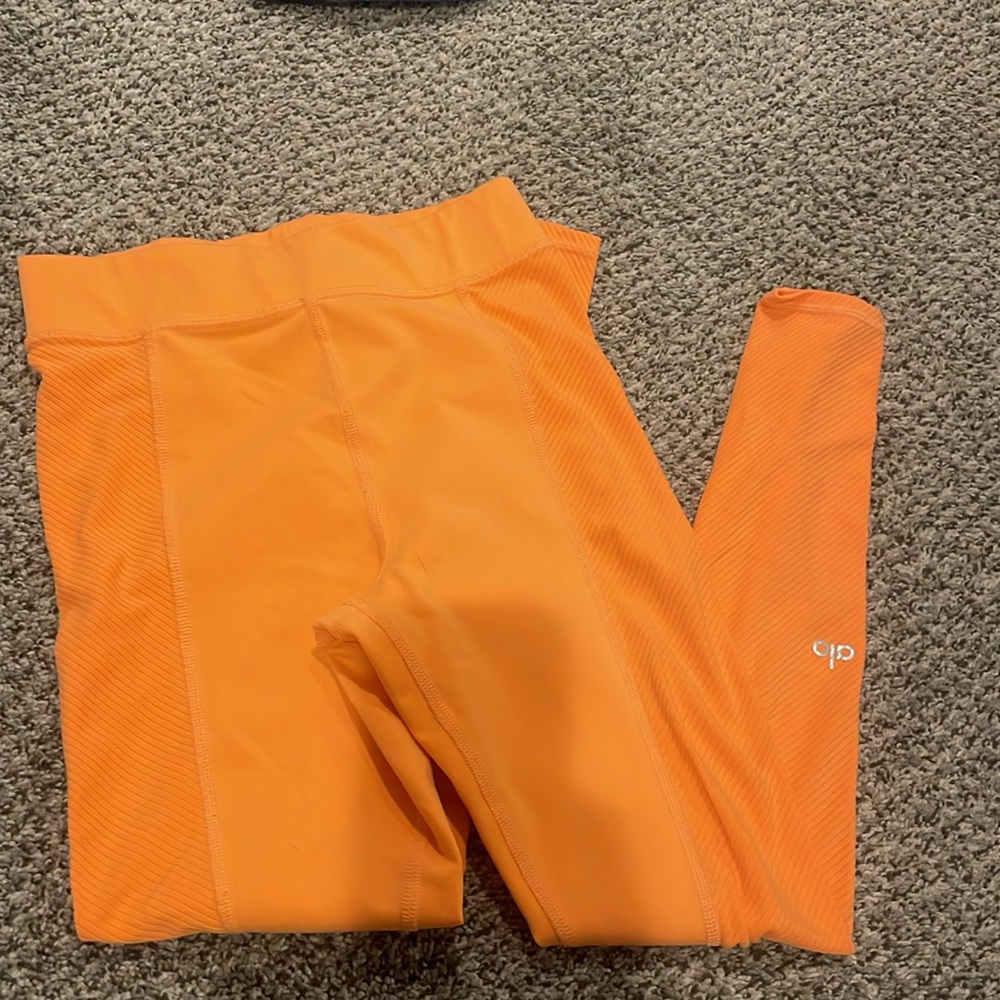 Alo, yoga pants size XS, orange